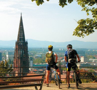 Blick auf Freiburg vom Kanonenplatz